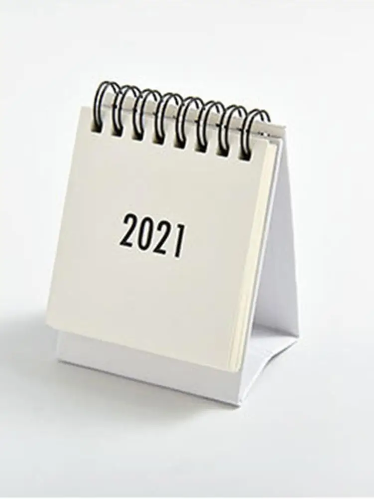 Портативный мини календарь 2021 года 2020-2021 настольный ежемесячный для организации