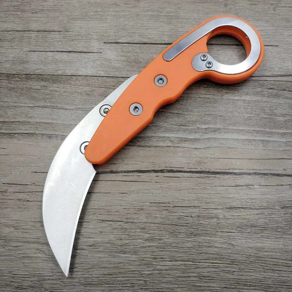 

Dropship karambit folding pocket knife Stainless steel+ABS Portable counter strike mechanical claw knife tactical rescue cutter