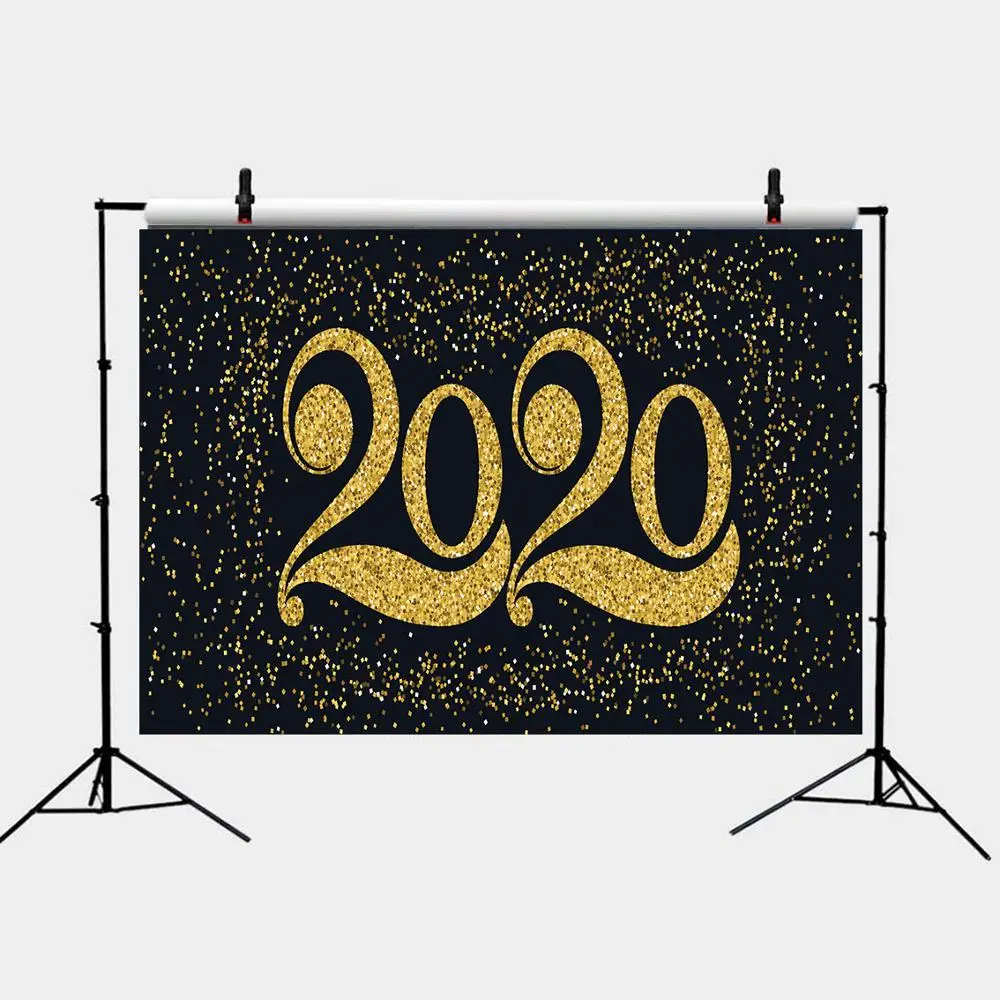 Class of 2020 Party Black Blackboard Gold New Year Backdrop Decoration Holiday Graduation Portrait Photo Studio Props | Электроника