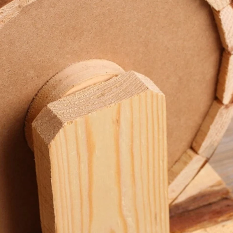 

New Small Animal Fitness Wheel Ultra-Quiet Hamster Fitness Wheel Handmade Wooden Toys
