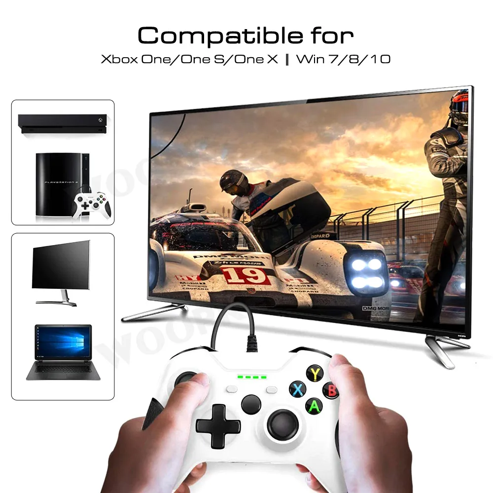 Проводные USB консоли для Xbox One контроллеры геймпады тонкий контрольный ПК Windows Mando