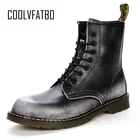 Классические ботинки COOLVFATBO унисекс, ботинки челси ручной работы, Нескользящие, для вечеринки, большие размеры 35-46, Осень-зима