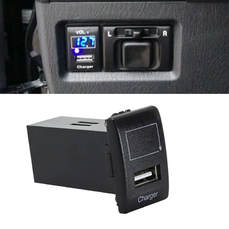

Автомобильное зарядное устройство с USB-портом и индикатором напряжения
