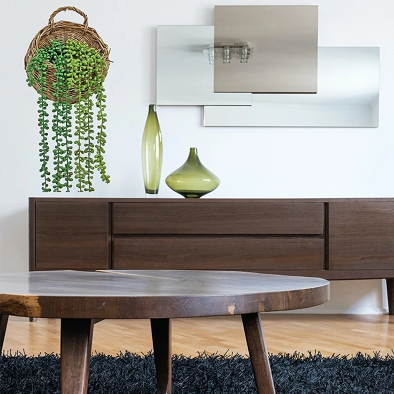 594C Искусственные Поддельные растения цепочка с жемчугом настенное украшение