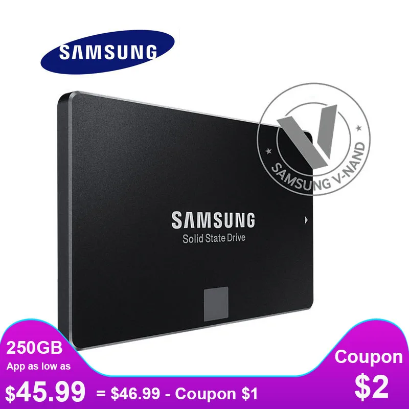 SAMSUNG SSD Внутренний Твердотельный Диск 850 860 EVO 1 ТБ 500 ГБ 250 120 Жесткий SATA3 2.5 MLC HDD 240 гб