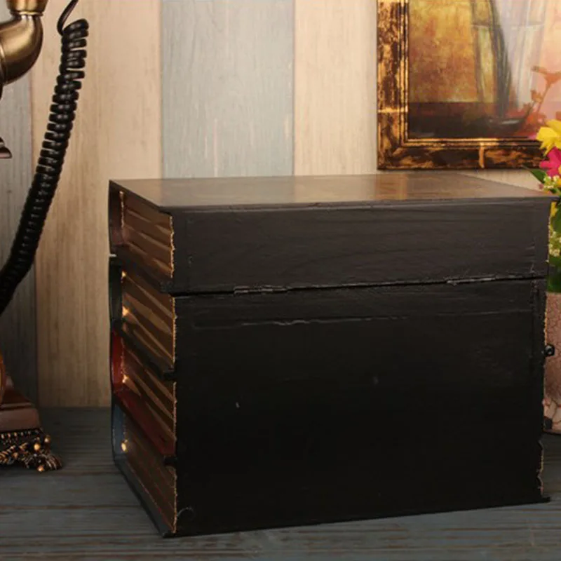 Поддельные книги коробка винтажный реквизит для хранения книг упаковка