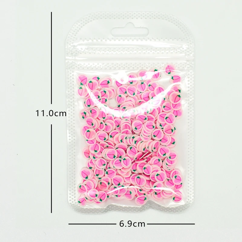 

10g/bag Nail Sticker Decals Fruit Heart DIY Design Slices Strawberry Nails Acrylic Beauty Polymer Clay 3D Nail Art Decorations
