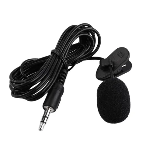 3,5 мм мини Студийный микрофон для речи с зажимом для настольного ПК ноутбука
