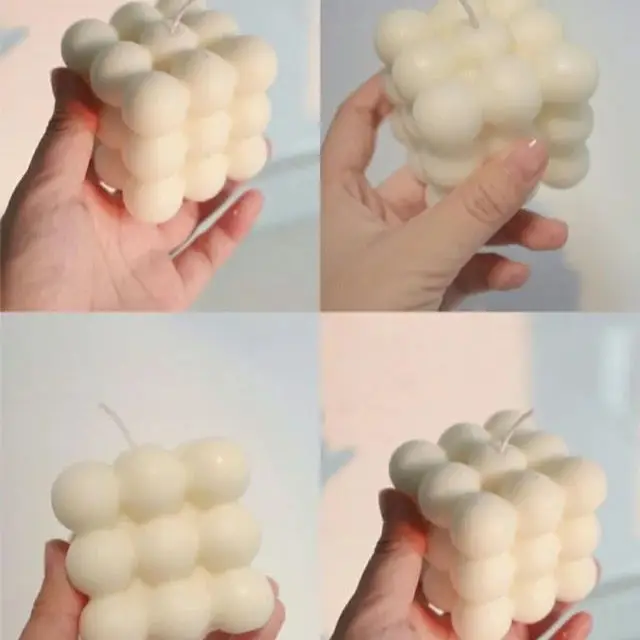 Декоративные свечи ароматические Ins маленькие Пузырьковые кубики соевый воск