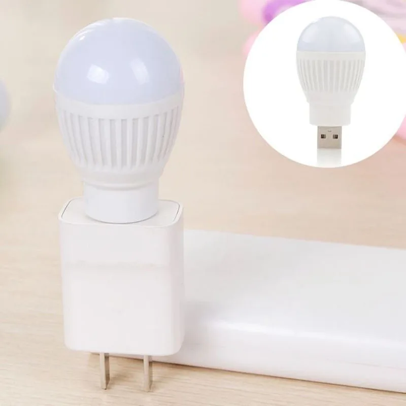 

Newest Mini USB LED Light Portable 5V 5W Energy Saving Ball Lamp Bulb For Laptop USB Socket TN88