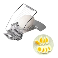 1pc household quick cutting stainless steel boiled egg slicer section cutter kitchen supplies easy to use