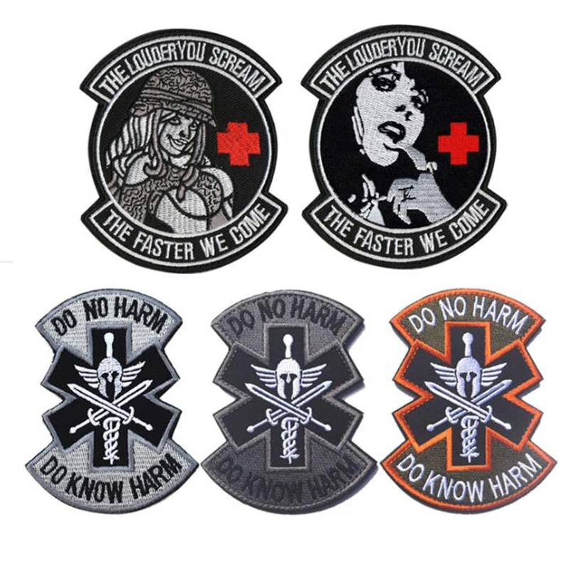 3D Военная Тактическая вышивка спартанская наклейка на руку значок наклейки для