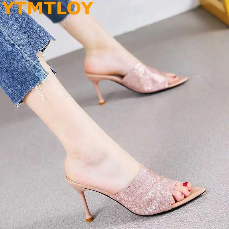 С Острым носком Модельная обувь 2020 туфли на высоком каблуке женские офисные