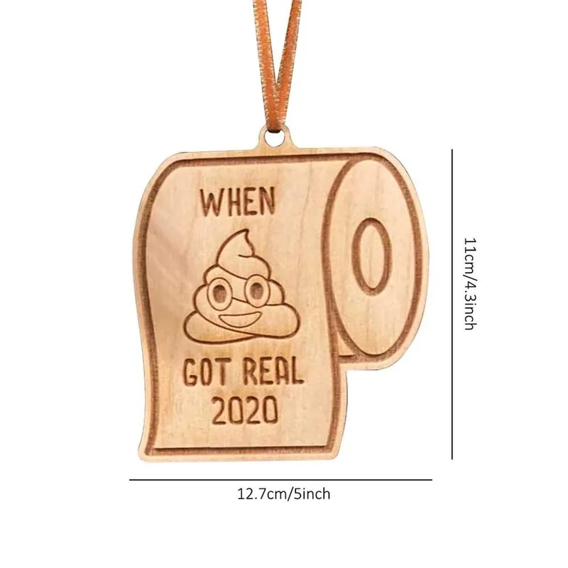 

DIY Christmas Ornament Toilet Paper Pendant Christmas Tree Hanging Decoration