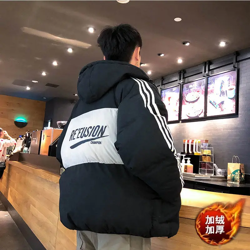 

Мужское зимнее пальто, 2020 Новая Универсальная верхняя одежда из хлопка с подкладкой, мужские куртки и пальто