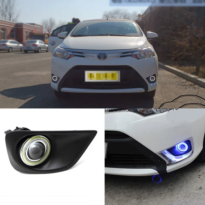 Превосходная светодиодный лампы Противотуманные фары COB источник Ангел глаз