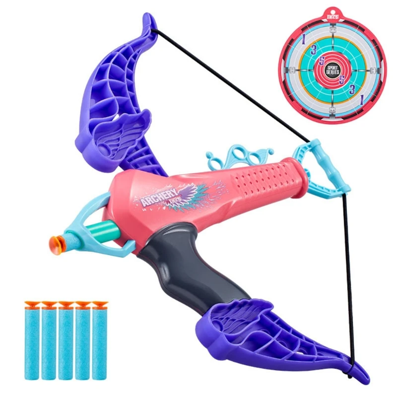 

Shooting Sword Archery Toy for 5/6/7/8 Year Old Kids Favor Gift Indoor Sports Supplies Bow & Arrow Set w/ Safety Arrow N0HD