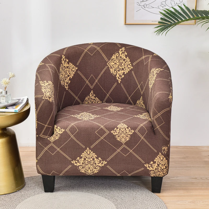 

small sofa cover club chair cover single seat 1-seater chair cover arm chair slipcovers for dining room floral printed