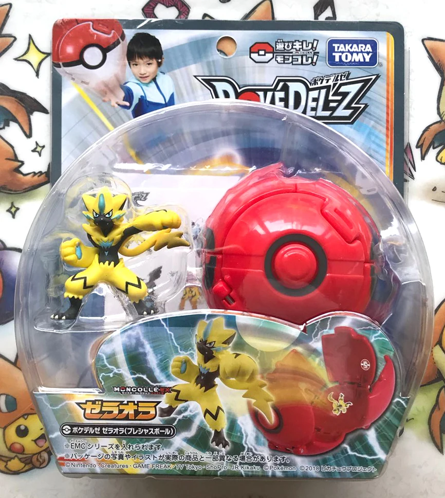 

TAKARA TOMY Genuine Pokemon EMC Series Zeraora Out-of-print Limited Rare Action Figure Model Toys