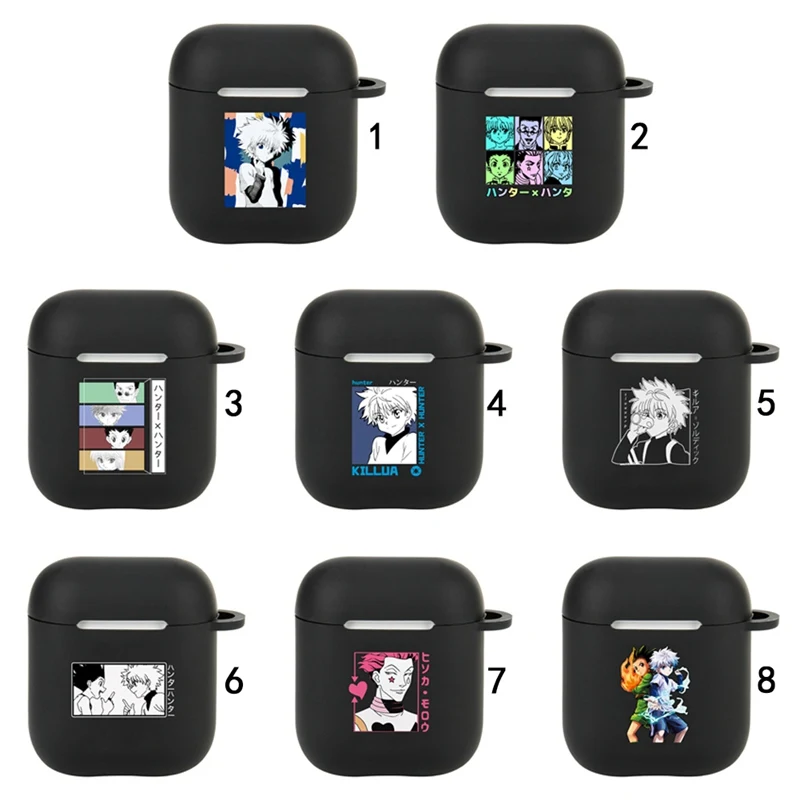 1 шт. чехол для наушников с аниме HunterXHunter силикагелевый Airpod 2/1 Airpods мультяшный (без