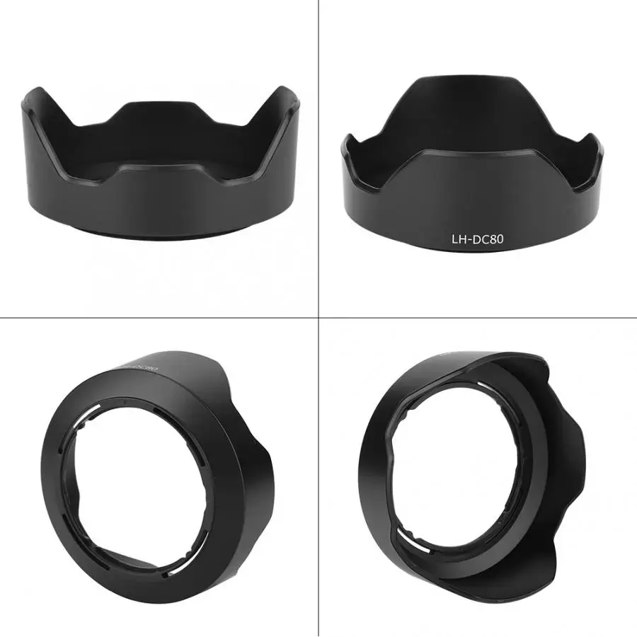 Пластиковая бленда объектива LH-DC80 пластиковая черная камера крепление подходит