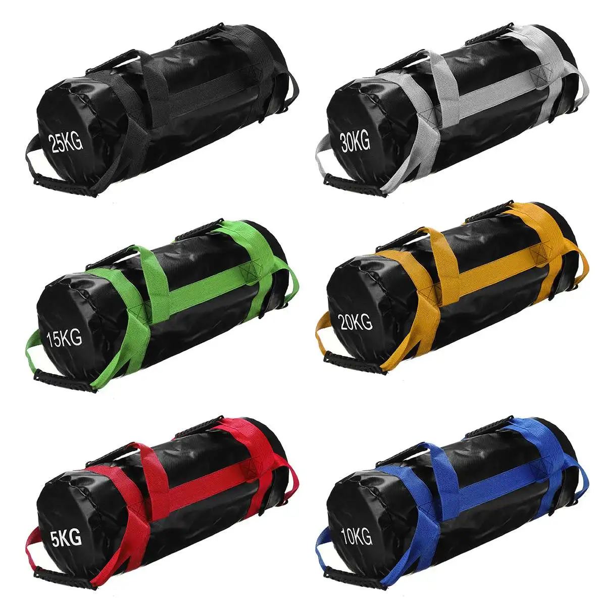 

5-30KG Weight Sand Bag Power Bag Heavy Duty Crossfits Fitness Weight Lifting Sandbag MMA Boxing PU