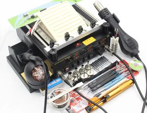 Gordak 863 853 Тепловая пушка BGA паяльная станция + Электрический паяльник + ИК Инфракрасная станция предварительного нагрева с