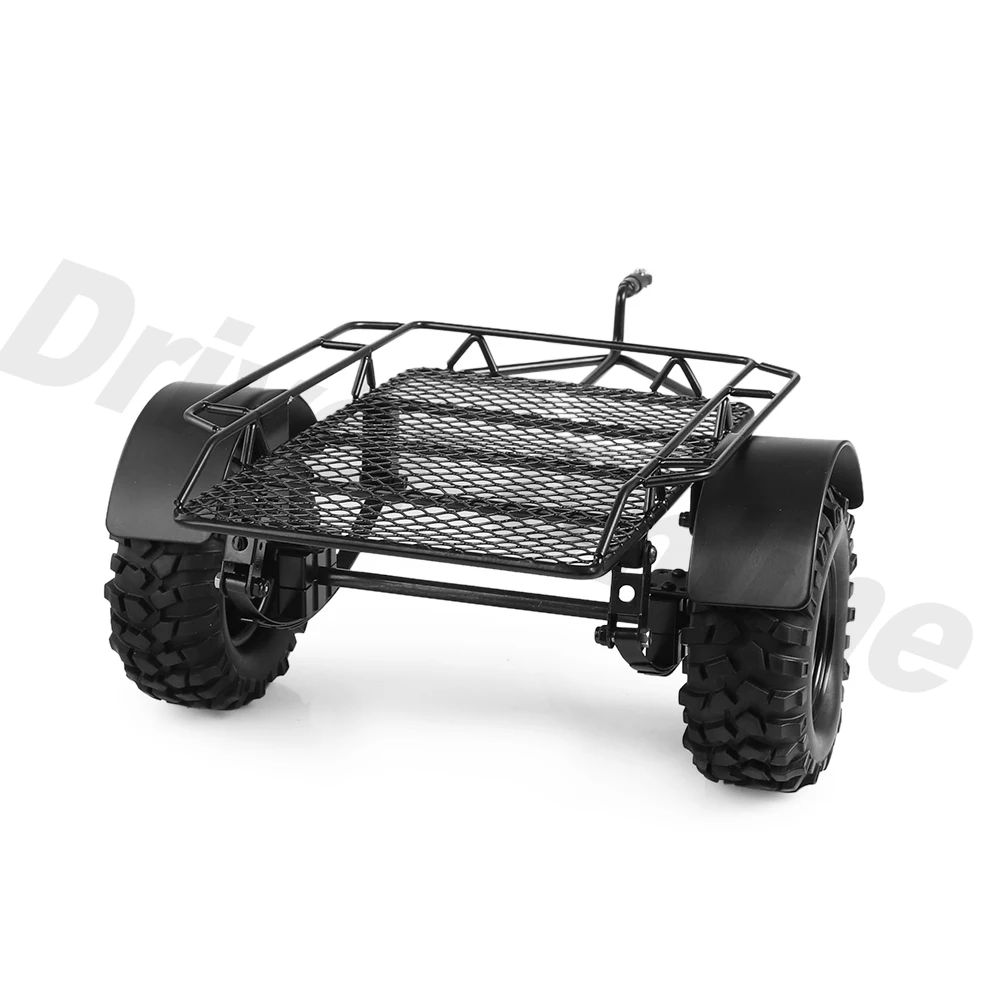 Металлический Сцепной прицеп с креплением на радиоуправлении для 1/10 RC Crawler Traxxas