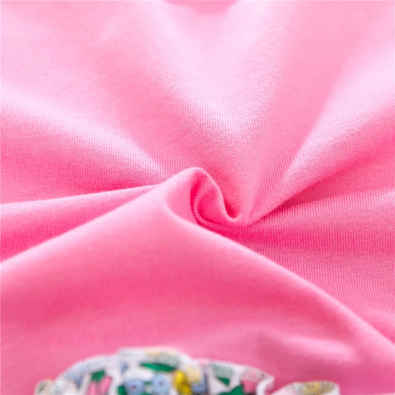 2021 Easter Girl's Dress Cartoon Bunny Flower Print Short Sleeve Round Neck for Birthday Party Vacation | Детская одежда и