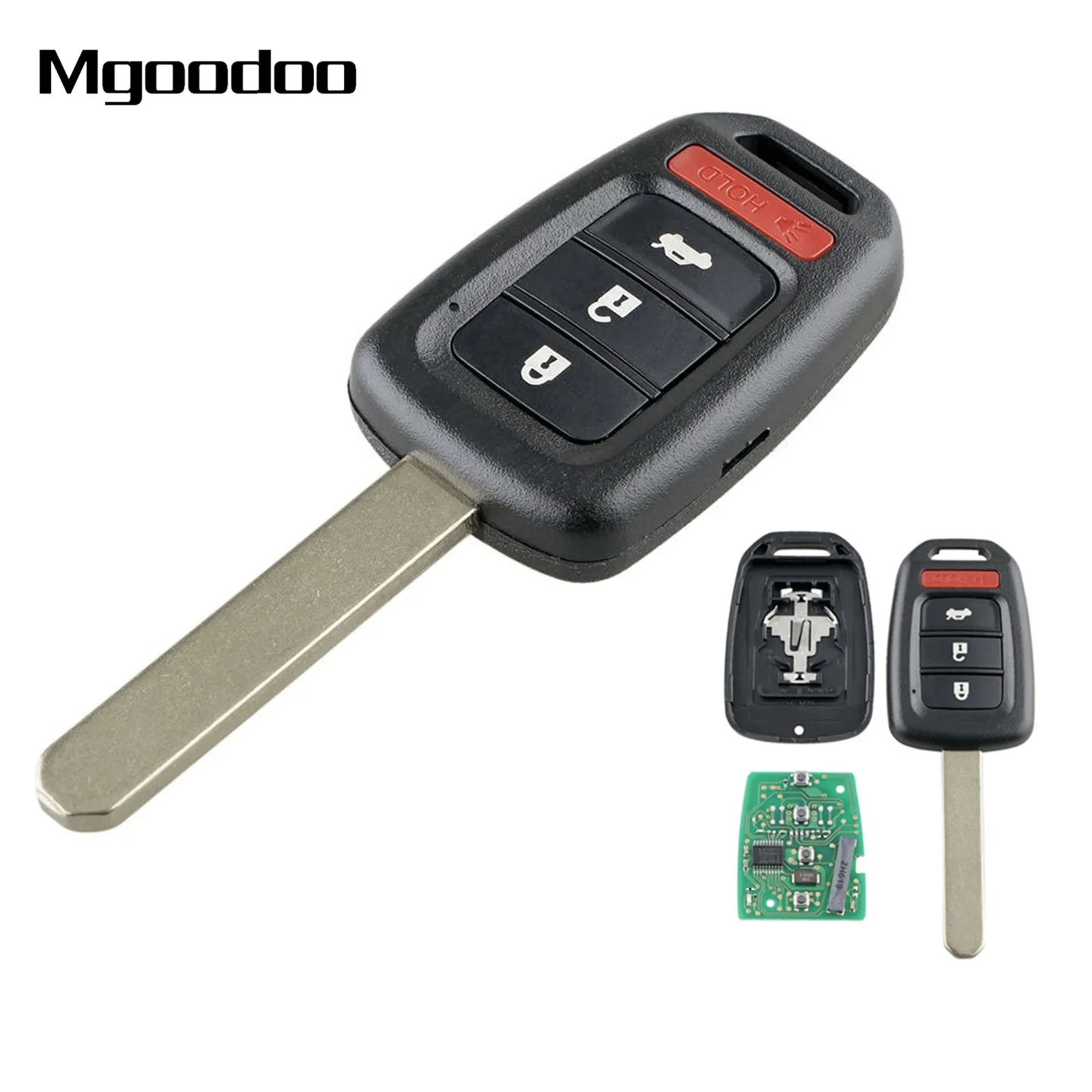 Mgoodoo 4 кнопки дистанционный ключ брелок от машины 313 8 МГц MLBHLIK6 1T для Honda Accord LX Sport Civic