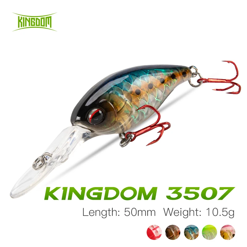 Рыболовная приманка Kingdom кривошипная в виде гольяна 50 мм 10 5 г плавающая жесткая