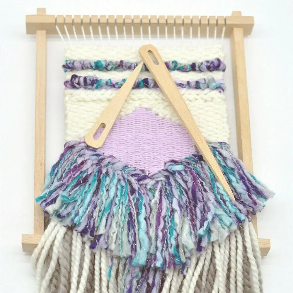 1 шт. рукоделие Ткачество инструмент Дерево тканый свитер шарф гобелен бобины