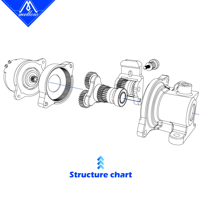 

Newest Mellow Orbiter Extruder V1.5 with Motor Direct Drive For Voron 2.4 Creality3D CR-10 Ender3 / PRO BLv 3D Printer