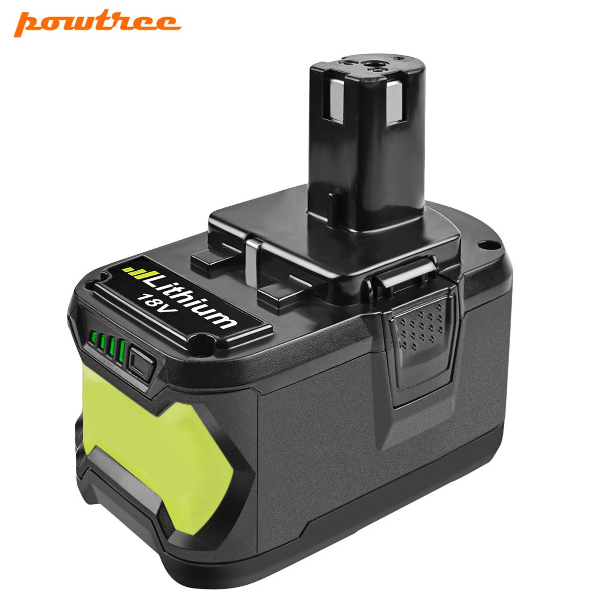 Литий ионные аккумуляторы Powtree 18 в 9000 мАч P108 для электроинструментов Ryobi ONE BPL1820 P103