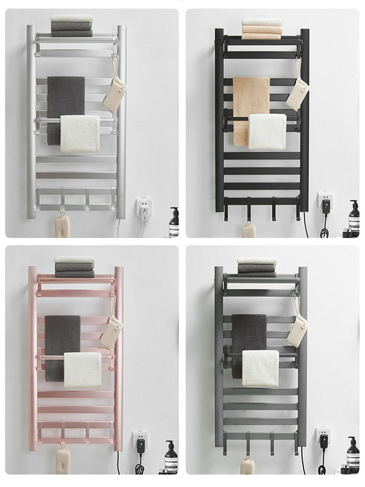 bathroom accessories electric bath towel warmer heating towel shelf rack towel holder towel dryer heated towel rail for bathroom free global shipping