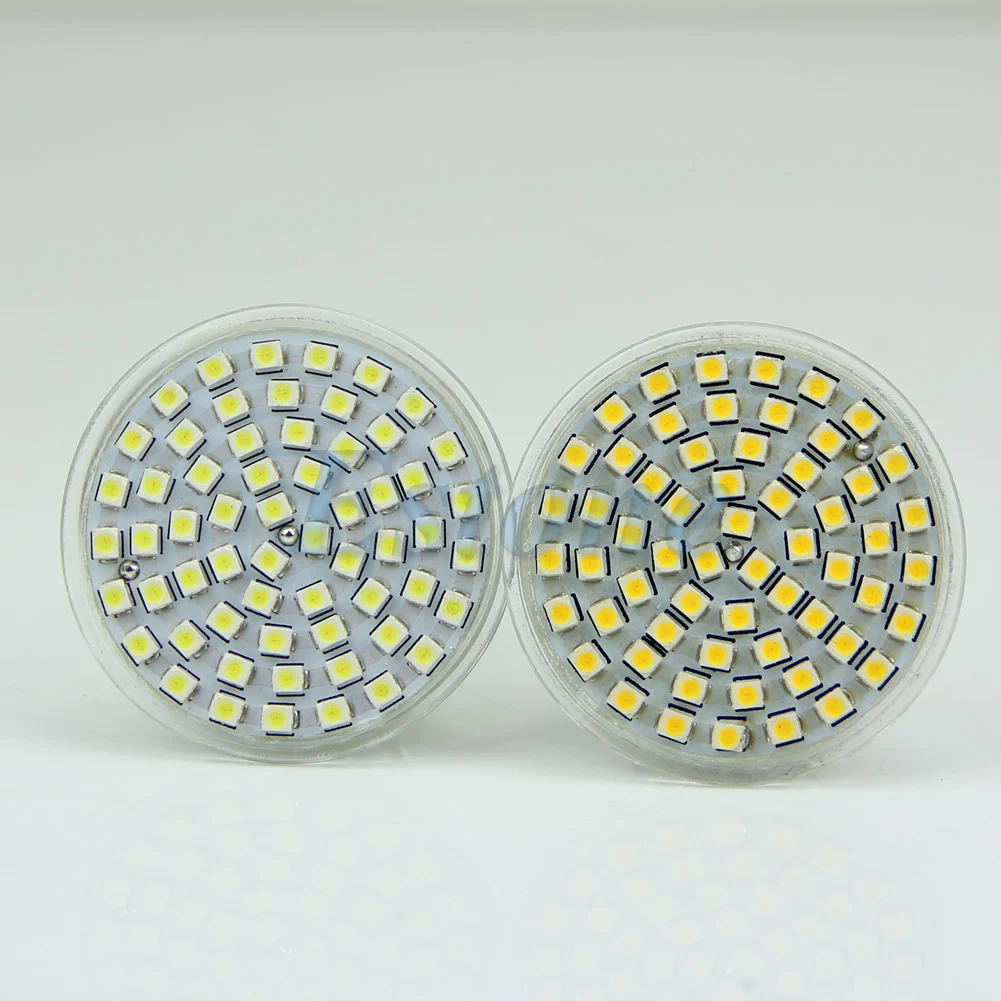 2020 НОВЫЙ GU10 3528 60 LED 220В Базовая энергосберегающая Чистая/теплая белая лампа