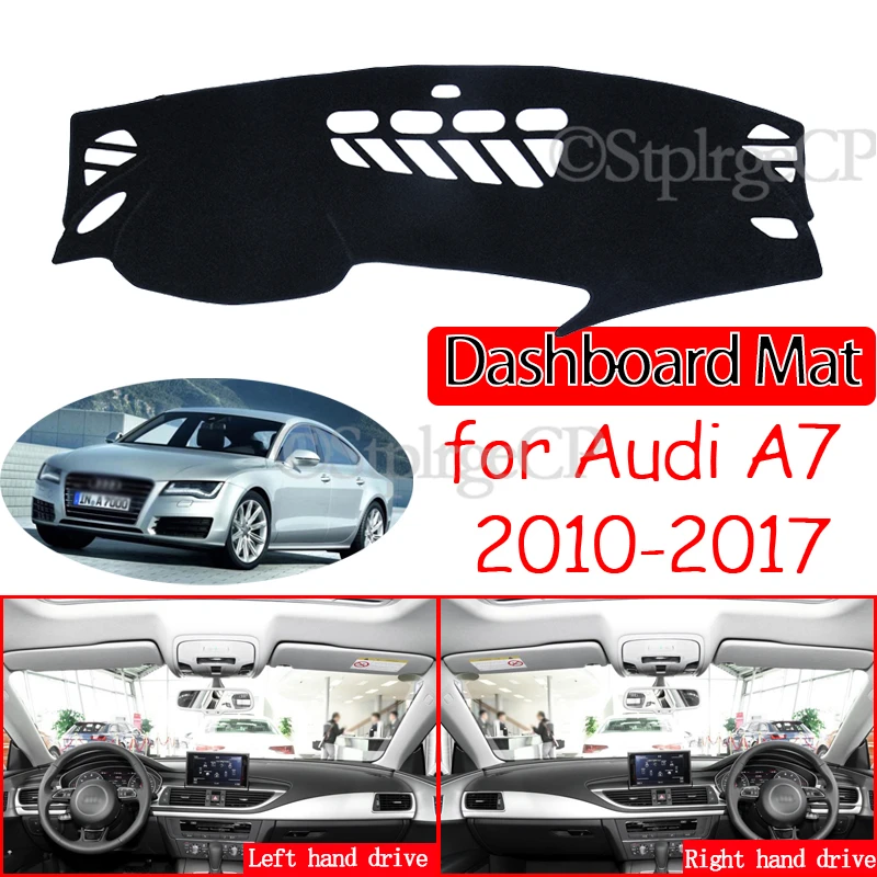 

Противоскользящий коврик для Audi A7 2010 ~ 2017 4G8, накладка на приборную панель, затеняющий коврик, аксессуары для ковров S-line 2011 2013 2014 2015 S7 RS7