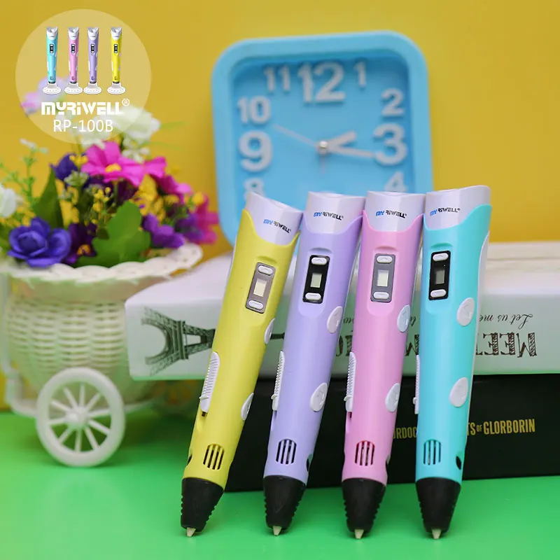 myriwell3d ручка для рисования，3д рисования пластиком 3д ручка3d pen 3d pens Лучший подарок