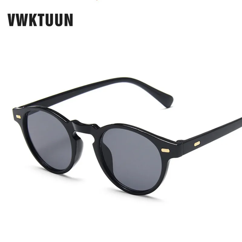 VWKTUUN Круглые Солнцезащитные очки для мужчин 2020 очки маленькие солнцезащитные очки для мужчин UV400 водительские очки мужские солнцезащитные ...