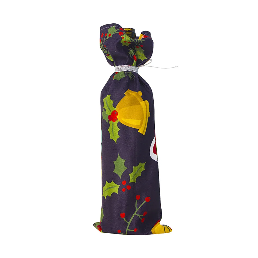 25 # Крышка для бутылки вина в с Сантой Рождественское украшение рождественские