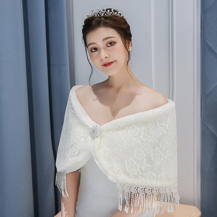 2020 накидка Свадебная шаль свадебное платье Cheongsam Подружка невесты Большой размер