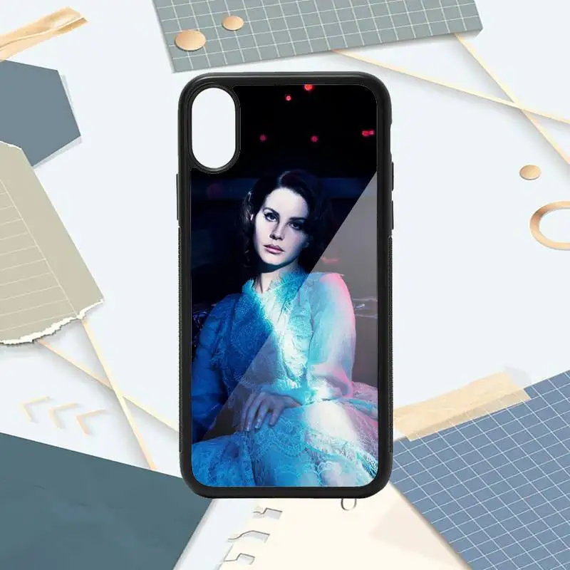 

Lana Del Rey singer Phone Case PC for iPhone 11 12 pro XS MAX 8 7 6 6S Plus X 5S SE 2020 XR