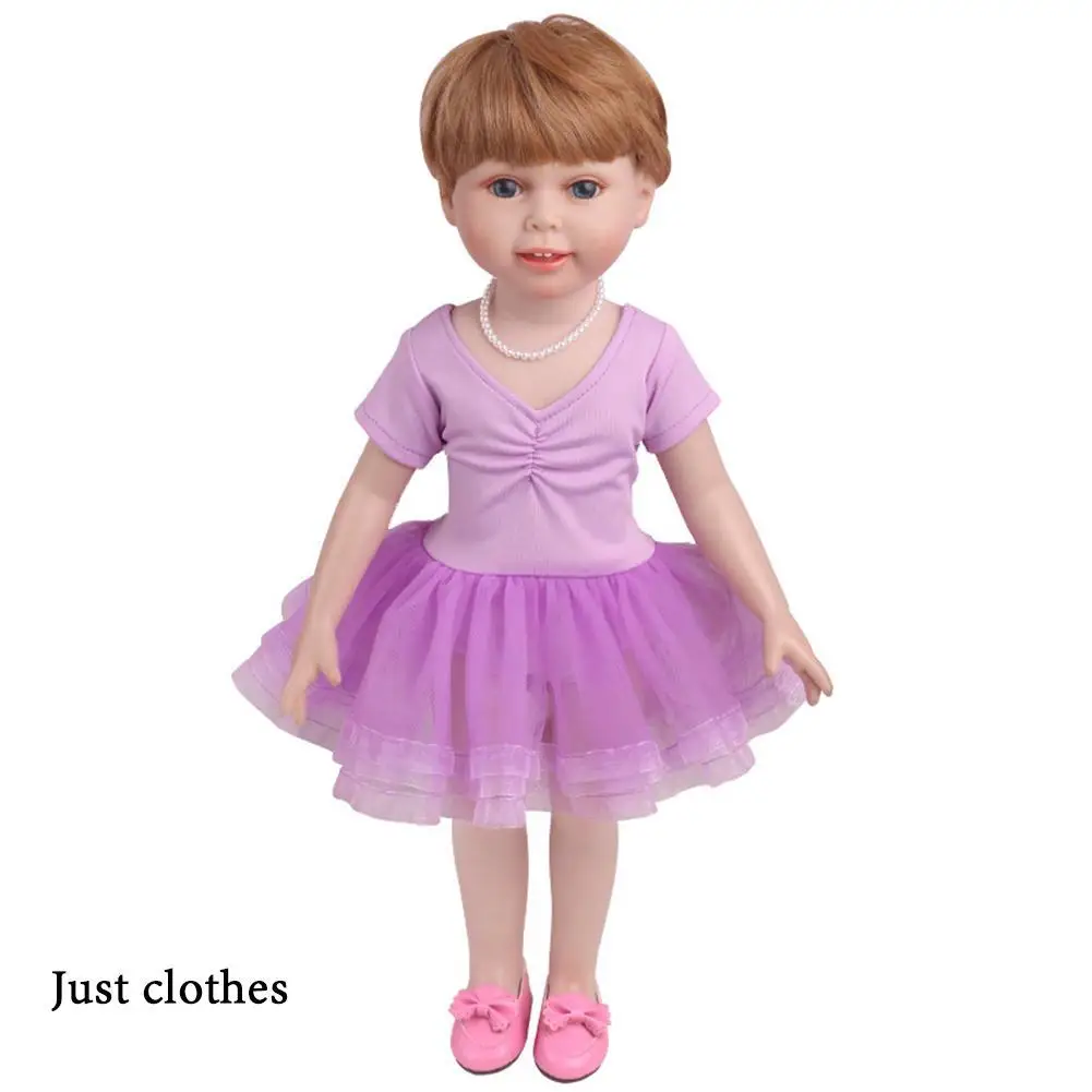 

Ballet Skirt Doll Clothes For 18 inch Doll Costume Lovely Handmade Clothes Skirt Lace Fashion D4A5