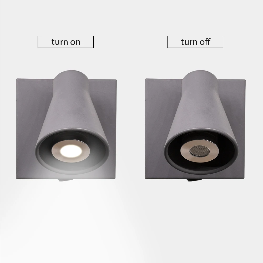 Artpad светодиодный настенный светильник с переключателем для спальни фойе