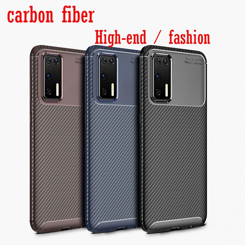 Shockproof TPU Case For Samsung Galaxy S21 S20 S10 S9 Plus Ultra Carbon Fiber Silicone Back Cover Note 20 10 9 Plus Ultra Case