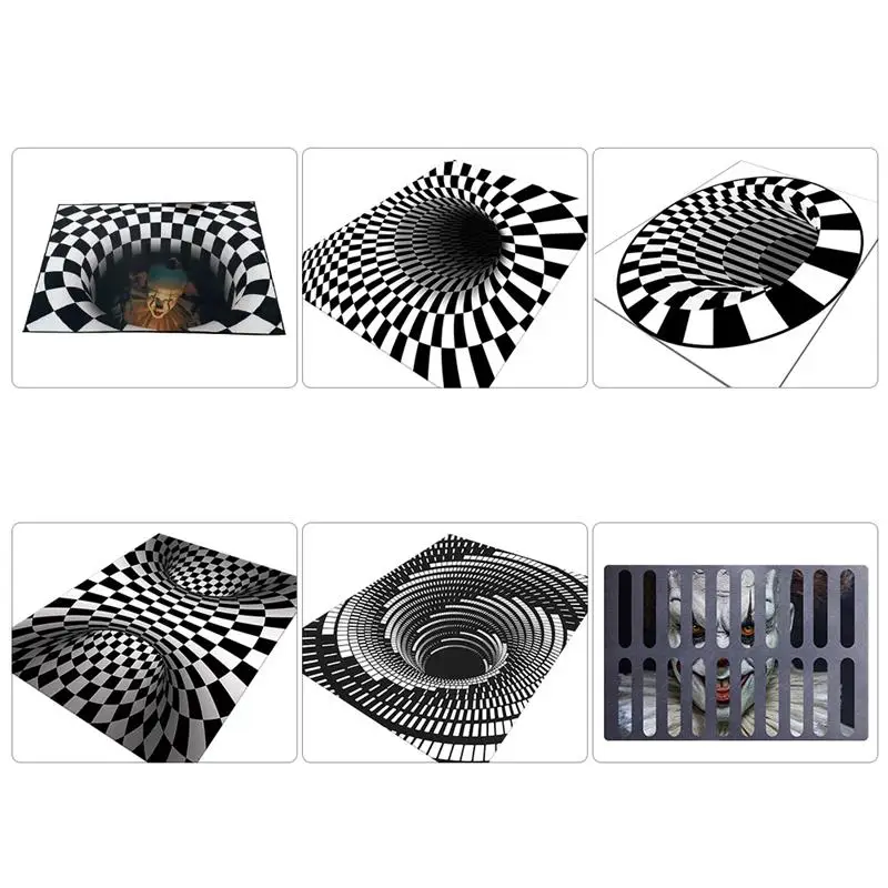 3d-ловушка для клоунов визуальный ковер планер дома гостиной спальни напольный