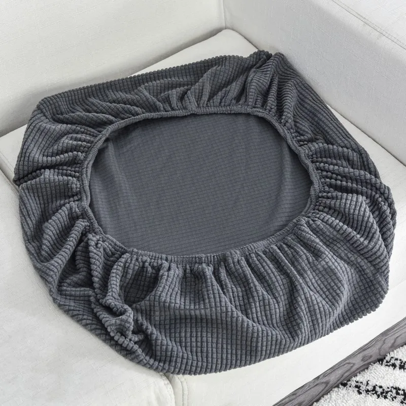 

15 Colors Elastic Sofa Seat Cushion Cover Chair Cover Pets Kids Furniture Protector Polar Fleece Stretch Removable Slipcover