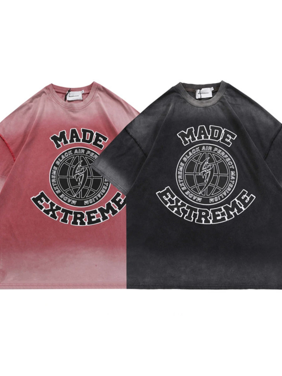 

Men Cotton T Shirt Oversized T-shirt Men's Clothing Tshirts Graphic Tops Anime Cartoon Lovely Comfortable Make old letters