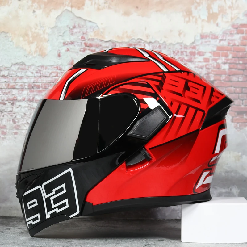 Модульный мото rcycle шлем флип анфас гоночный шлем cascos para мото двойной объектив может быть оснащен Bluetooth capacete DOT