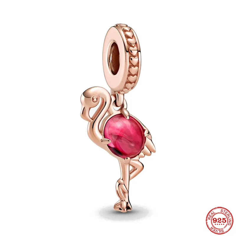 Цвет Череп Черный кот дома навсегда фламинго очаровательный подрходит к S925 Pandora